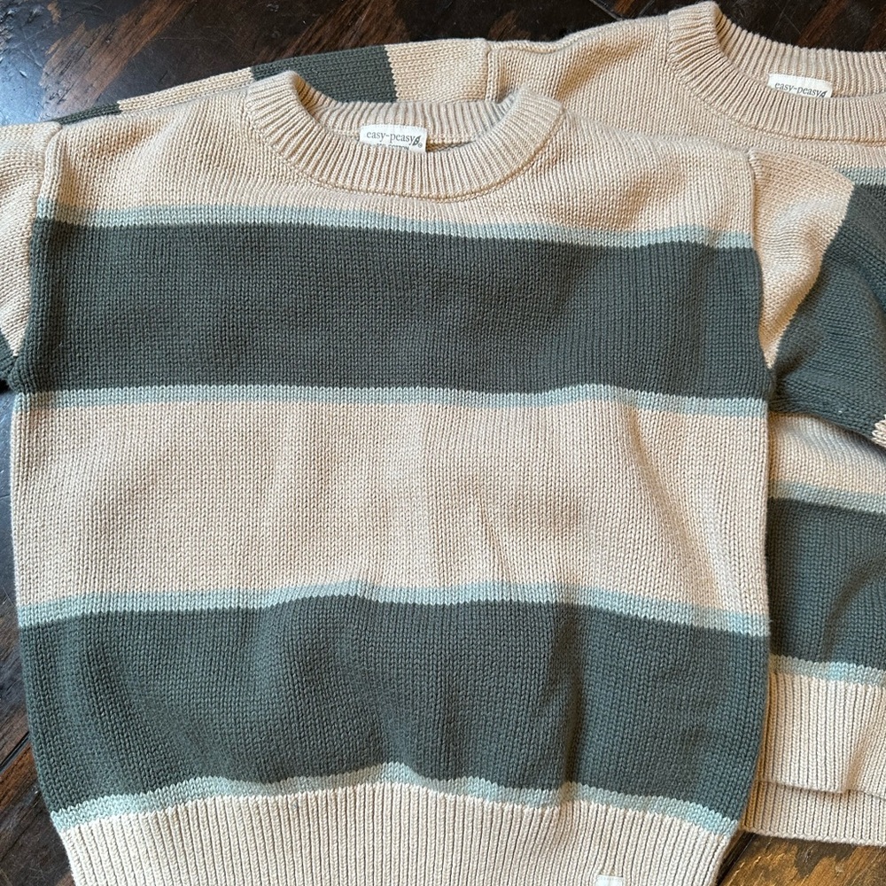 Twins (2) Sweaters - Green and Tan